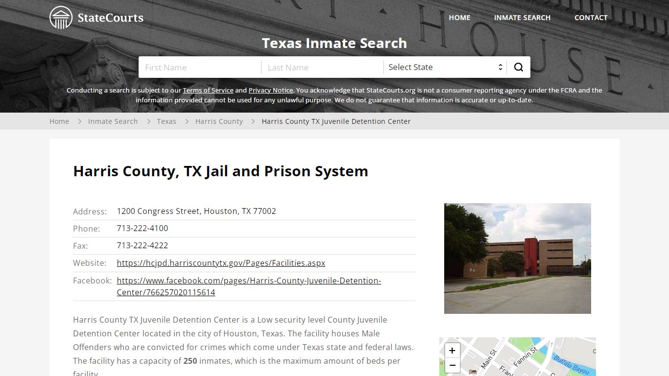 Harris County TX Juvenile Detention Center Inmate Records ...