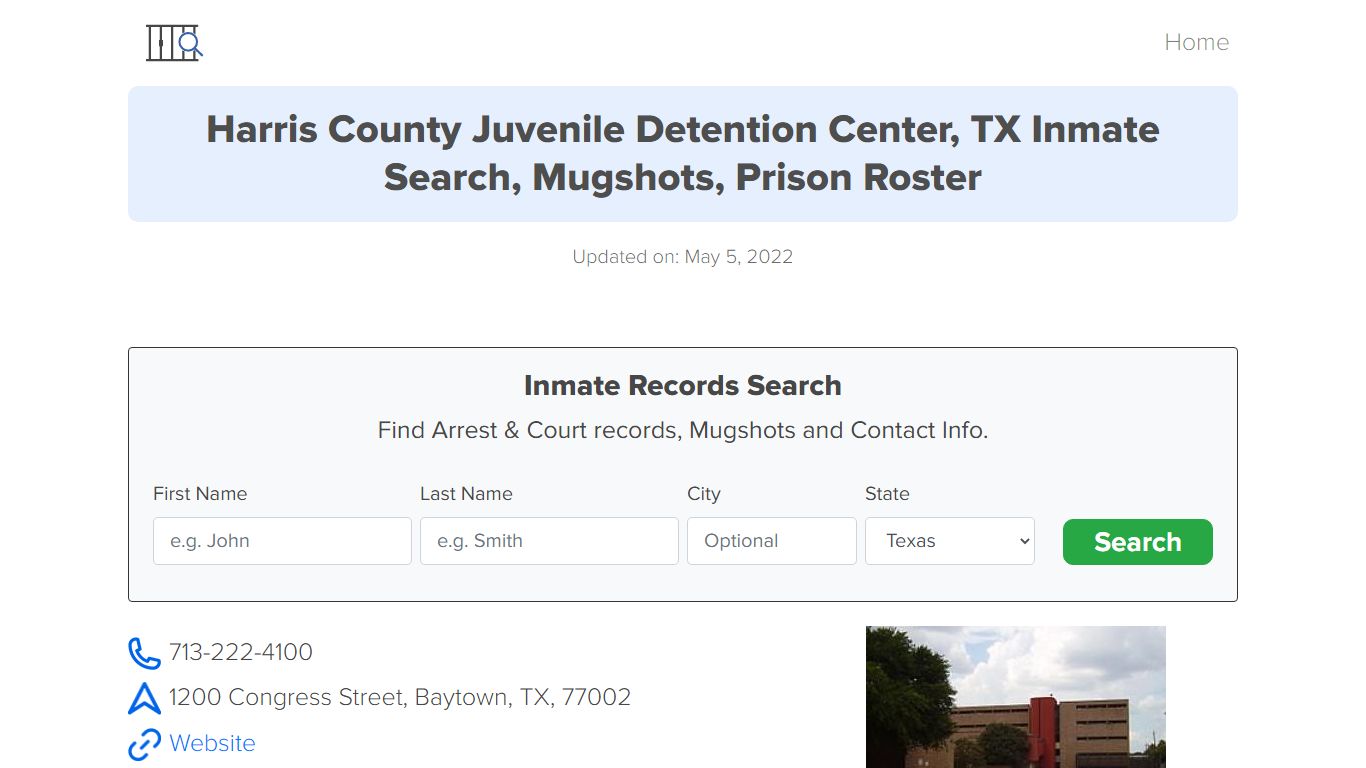 Harris County Juvenile Detention Center, TX Inmate Search ...